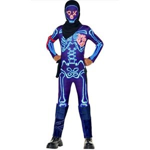 Fortnite Party Trooper Child Costume Size Med 8-10 Halloween Inspirit Epic NEW!